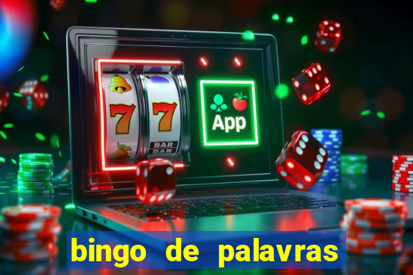 bingo de palavras 3 ano